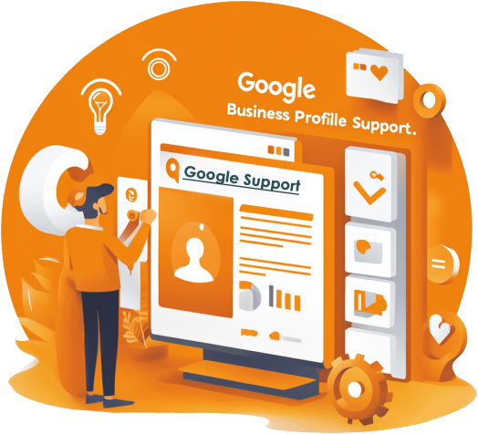 Illustration of Google Business Profile Support