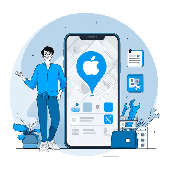 Apple Maps Brand Vs Brick Illustration Apple Maps Brand Vs Brick Illustration